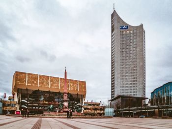 Low angle view of building against sky