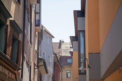 Low angle view of buildings against sky