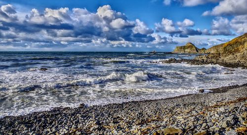 Scenic view of sea against sky