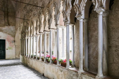 Ravello, campania, italy - may, 4, 2011, chiostro moresco at villa rufolo, ravello,  italy