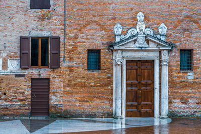 Exterior of old building