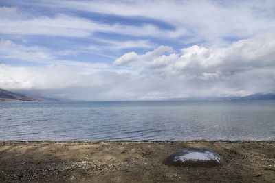 Tranquil landscape lake ohrid