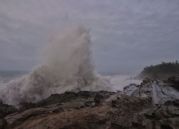 Scenic view of sea against sky