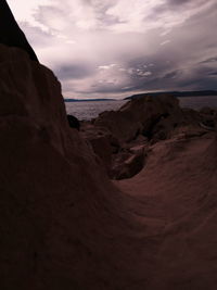 Rock formations at seaside