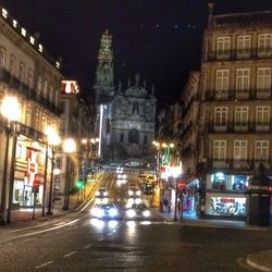 City street at night