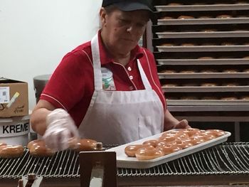 Mid adult man preparing food