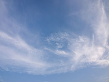 Low angle view of clouds in sky