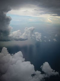 Aerial view of cloudscape