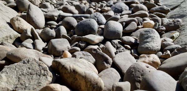 Full frame shot of pebbles