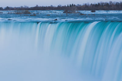 Scenic view of waterfall