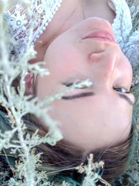 Close-up portrait of girl