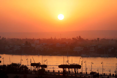 Scenic view of sunset sky during sunrise