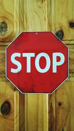 Close-up of information sign