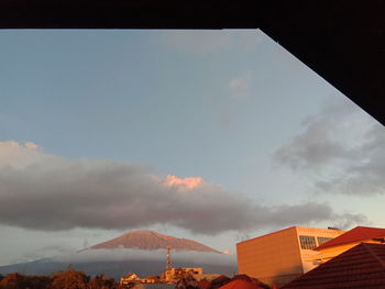 Low angle view of buildings against sky