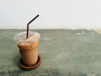 Close-up of coffee on table