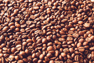 Full frame shot of coffee beans