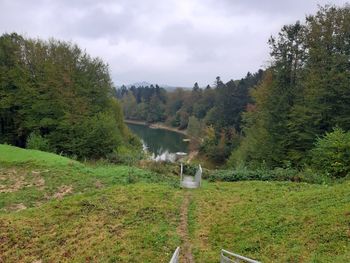 Scenic view of landscape against sky