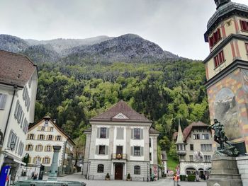  buildings in old town against mountain