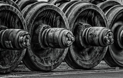 Full frame shot of old machine