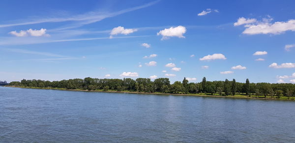 Scenic view of river against sky