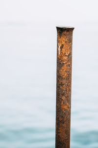 Close-up of rusty pipe