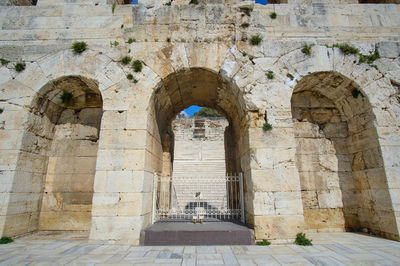 View of old ruin building