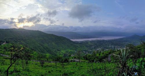 Scenic view of landscape against sky