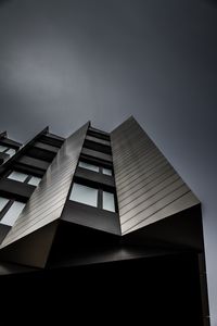 Low angle view of modern building against sky