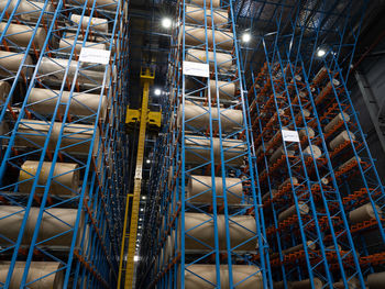 Low angle view of illuminated ceiling in building