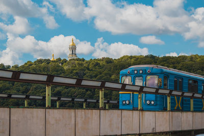 View of building against cloudy sky