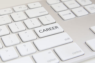 Close-up of computer keyboard