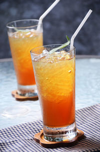 Close-up of drink on table