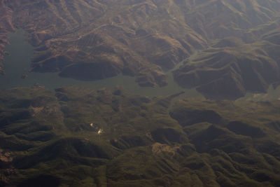 High angle view of sea shore