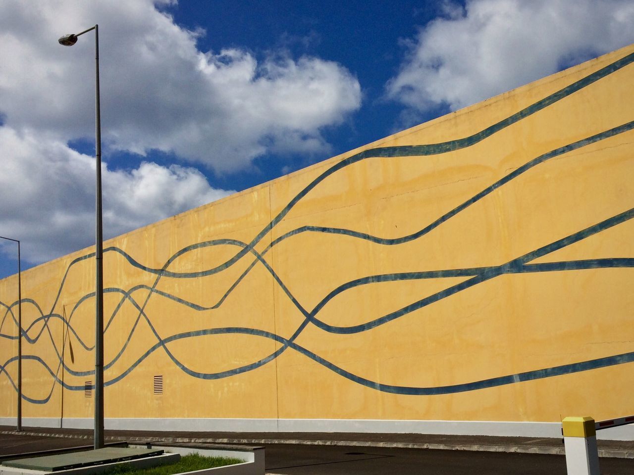 sky, cloud - sky, day, outdoors, no people, low angle view, yellow, nature, architecture