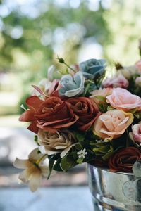 Close-up of rose bouquet