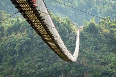 Low angle view of bridge against sky