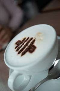 Close-up of coffee cup