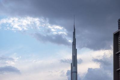 Low angle view of building against sky