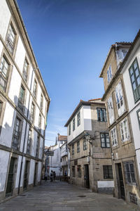 Low angle view of buildings against sky