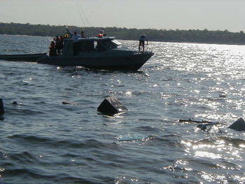 Boats in sea