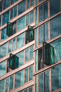 Low angle view of glass building