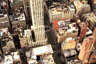 Aerial view of buildings in city 