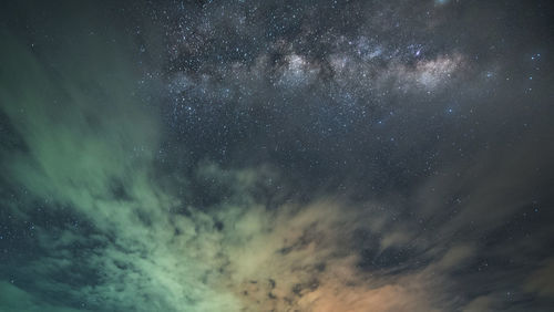 Low angle view of stars in sky