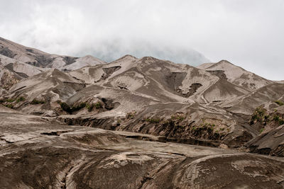 Scenic view of desert against sky