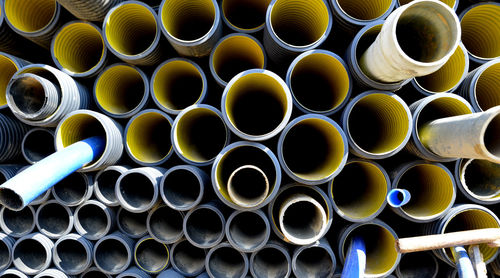 Full frame shot of pipes