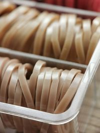 Close-up of bread in container