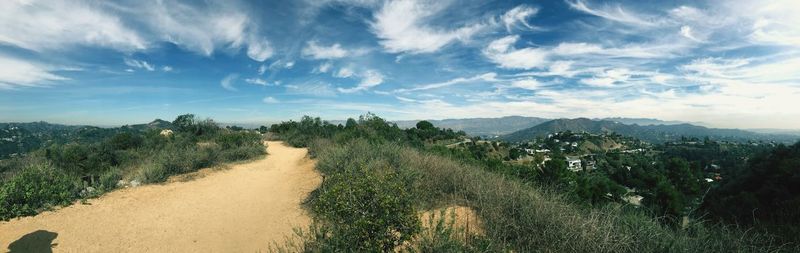 Panoramic view of landscape against sky