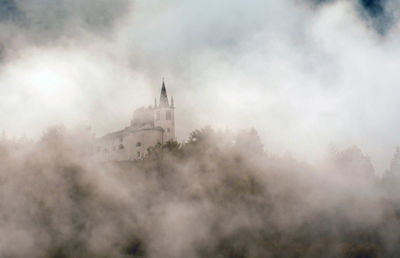 Panoramic view of historic building against sky