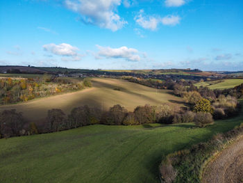 Scenic view of landscape against sky