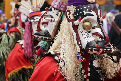 Close-up of traditional clothing